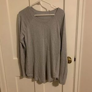 Lululemon Hello Aloe Sweater- silver screen gray- 10
